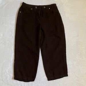 Stylish Brown Cropped Pants